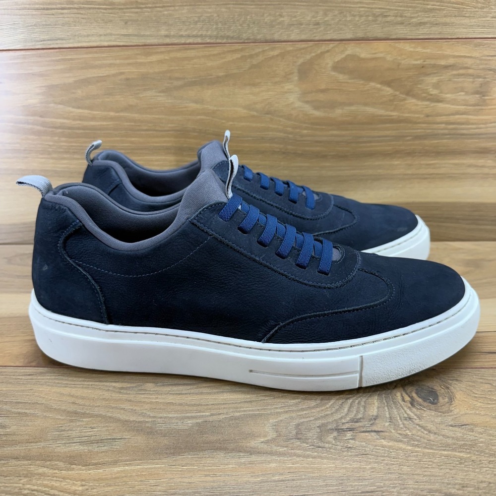 Martin Dingman David Sneaker Mens 12 Navy Blue Nubuck Business Casual Modern